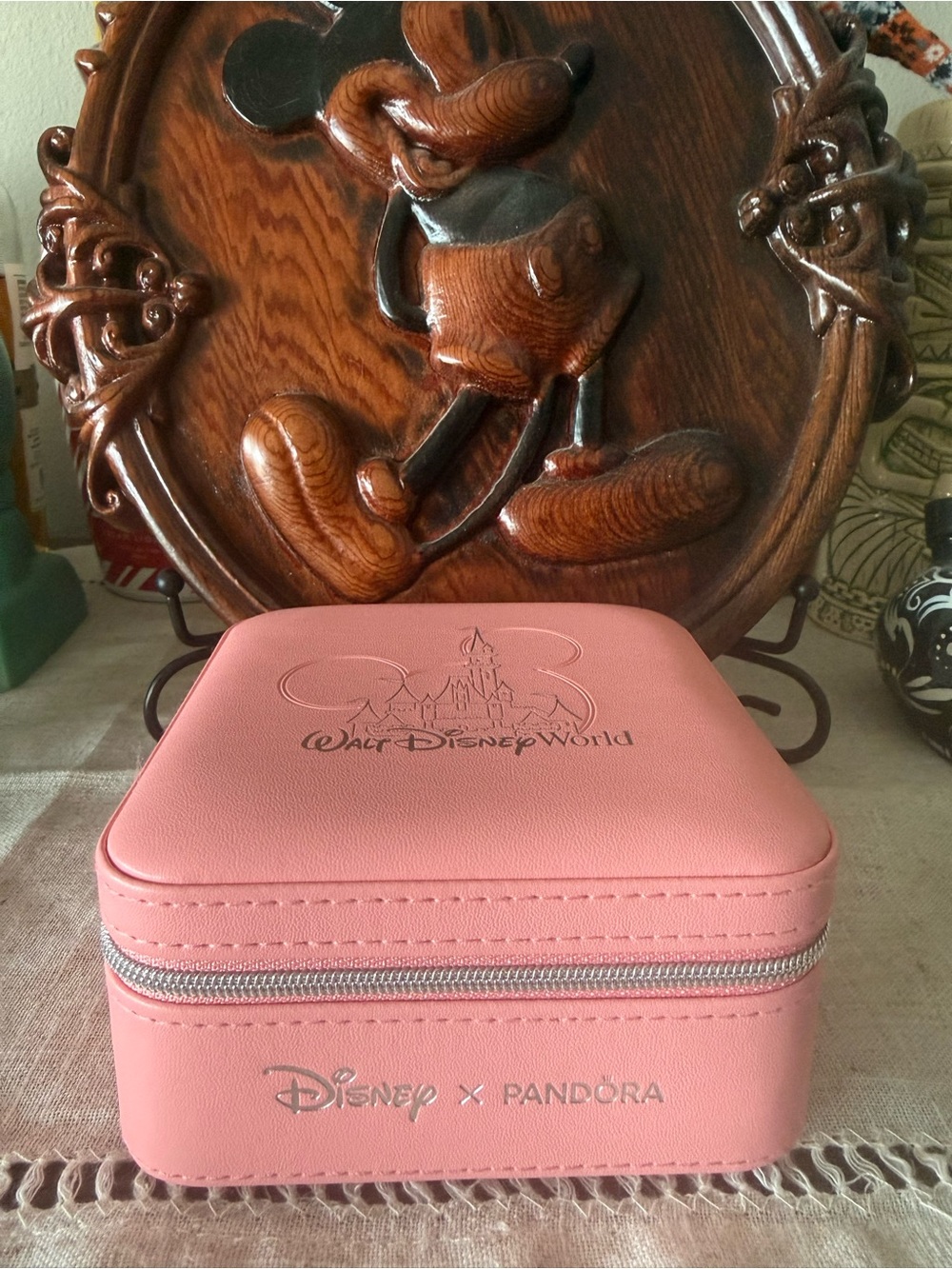 Disney x Pandora Pink Jewelry Travel Case Park Exclusive!✨✨✨🏰🏰🏰